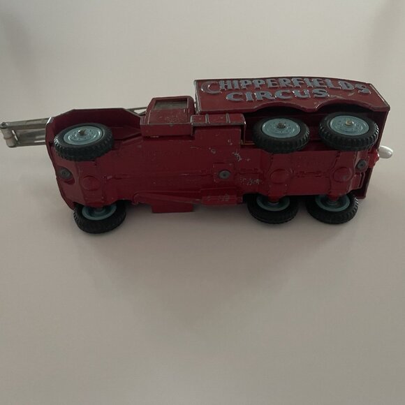 Vintage Corgi Major Toys No 1121 Chipperfields Int Circus Crane Truck 6x6 Red - Picture 7 of 16